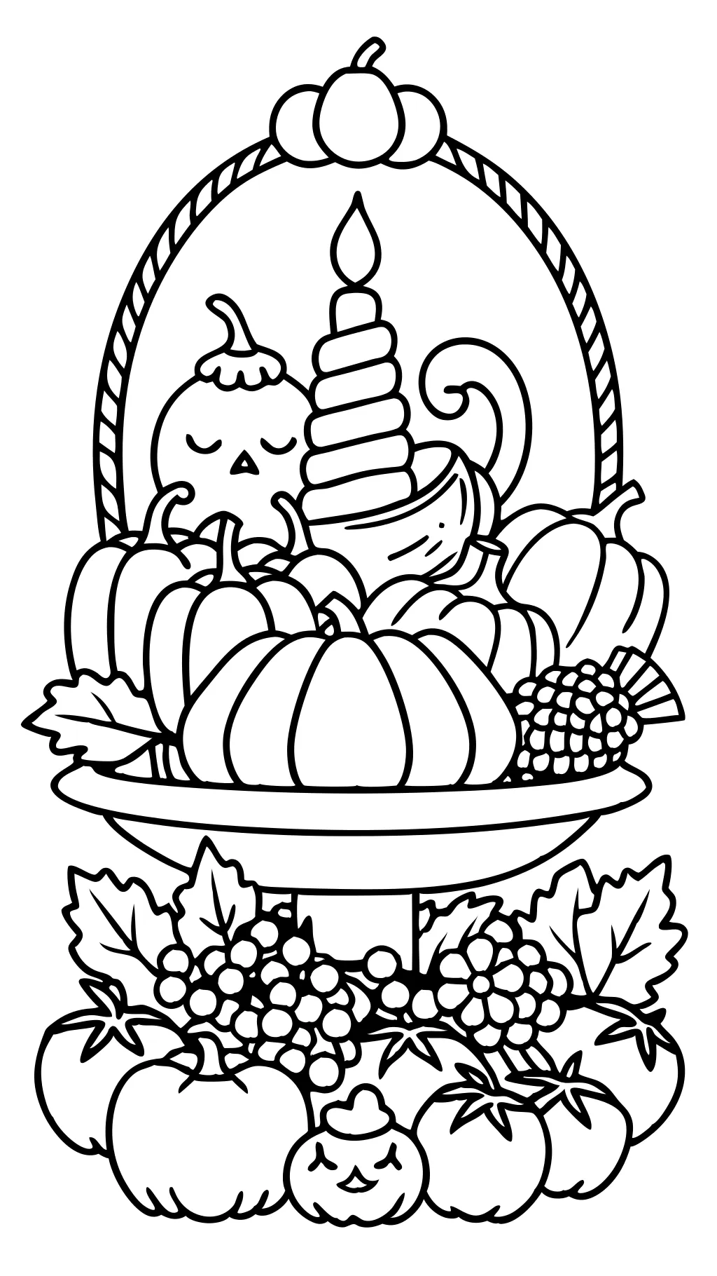 coloring page thanksgiving